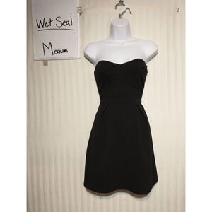 Wet seal strapless black mini dress medi